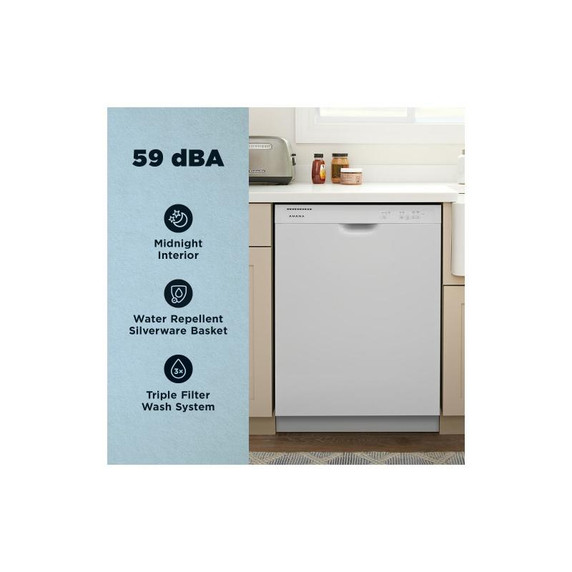 Amana® Dishwasher with Midnight Interior ADFS2524RW
