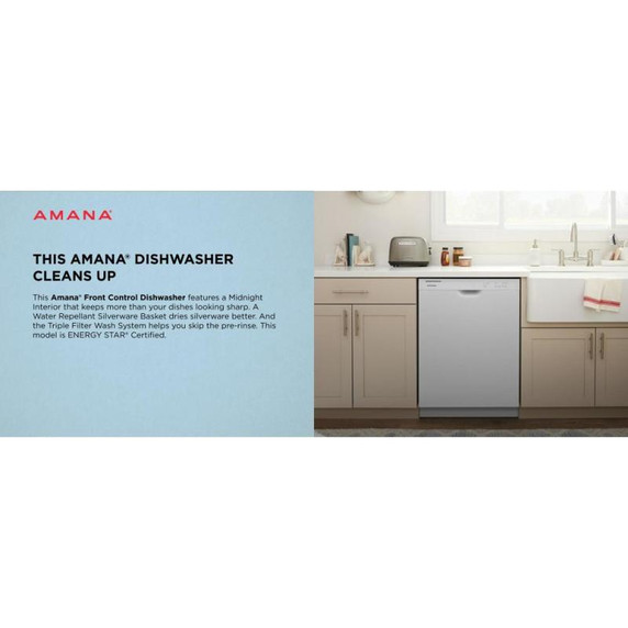 Amana® Dishwasher with Midnight Interior ADFS2524RW