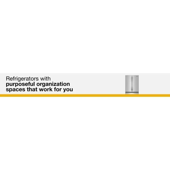 Whirlpool® 36-Inch French Door Refrigerator with Interior Water Dispenser - 31 cu. ft. WRFF3336SZ