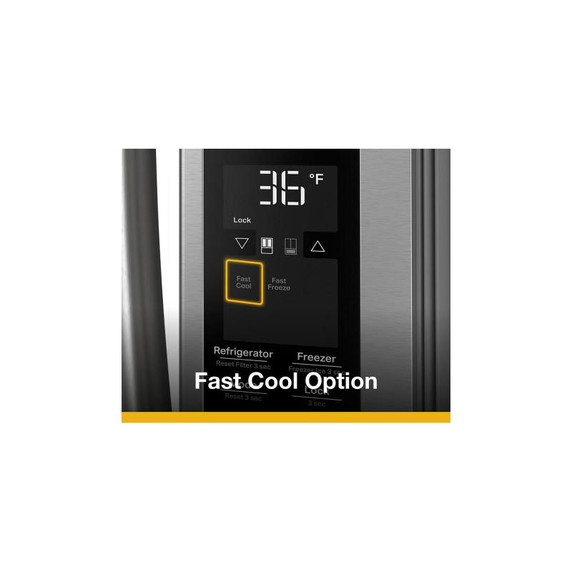 Whirlpool® 36-Inch French Door Refrigerator with In-Door Water and Ice Maker - 30 cu. ft. WRFF3536SZ