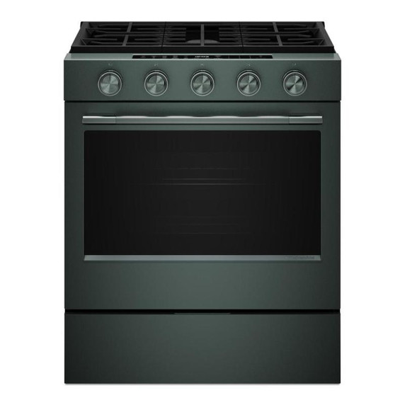 Kitchenaid® 5.0 Cu. Ft. Smart Slide-in Gas Range with Convection Cooking Modes and 2-in-1 Burner KSGS530SJP