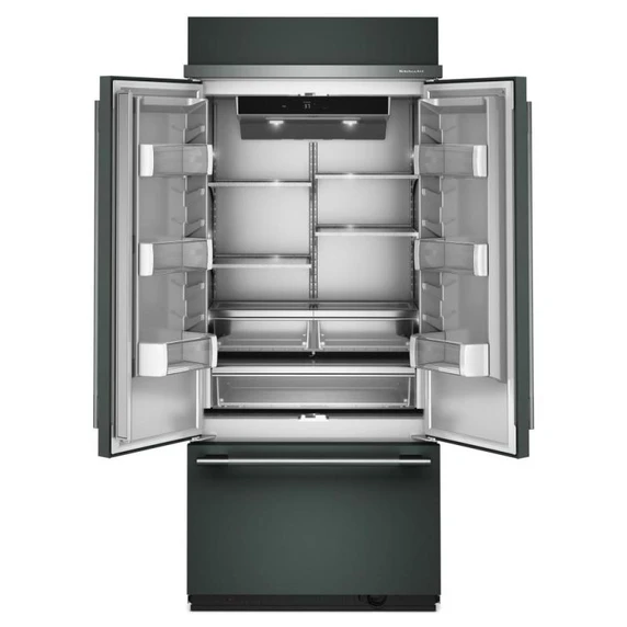 Kitchenaid® 20.8 Cu. Ft. 36" Built-In French Door Bottom Mount Refrigerator with Platinum Interior KBFN536SJP