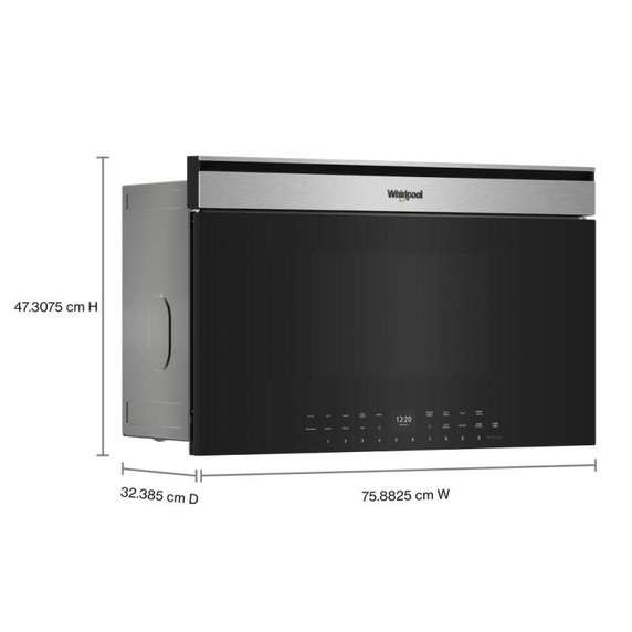 Whirlpool® 1.1 cu. ft. Built-In Smart Multifunctional Microwave Oven with Air Fry - 900 watts YWMBT7030SZ