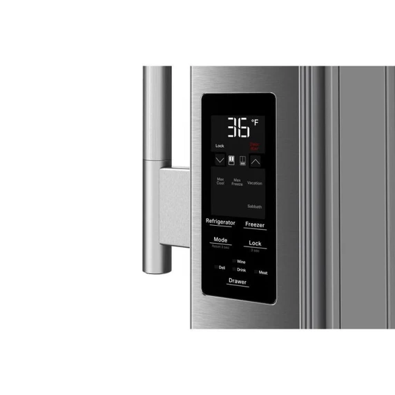 Kitchenaid® 29 cu. ft. French Door Refrigerator with Exterior Water and Ice and FreshChill™ Full-Width Refrigerated Drawer KRMF436SPS
