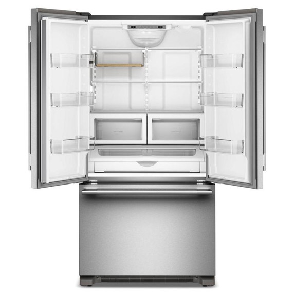 Kitchenaid® 22 Cu. Ft. 36-Inch Counter-Depth French Door Refrigerator with Internal Water Dispenser KRFC136TPS