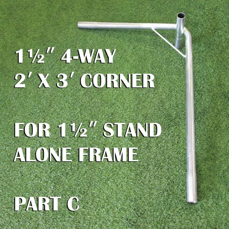 1-1/2 Inch 4-Way Corner