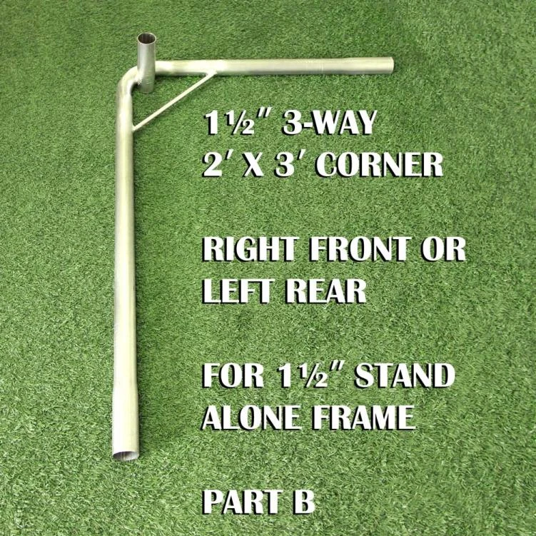 1-1/2 Inch 3-Way Corner Right