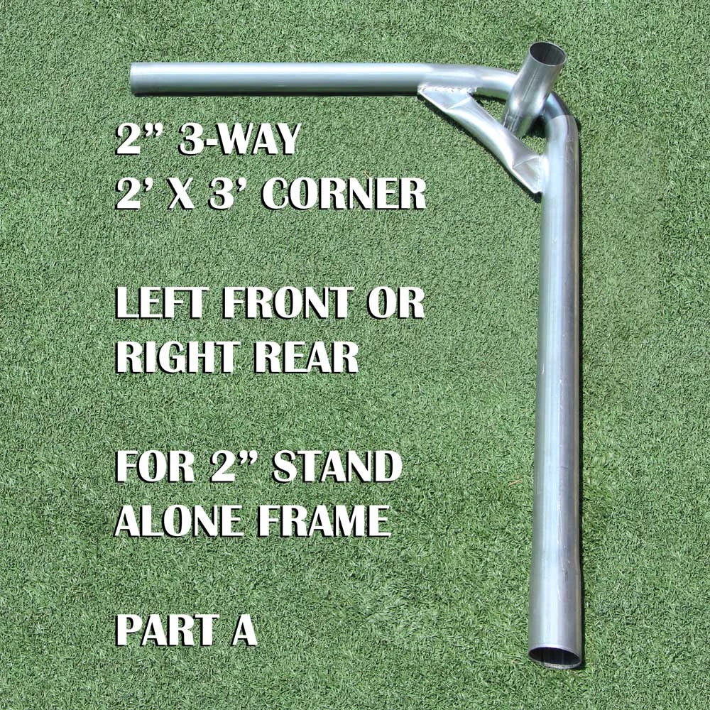 2 Inch 3-Way Corner Left