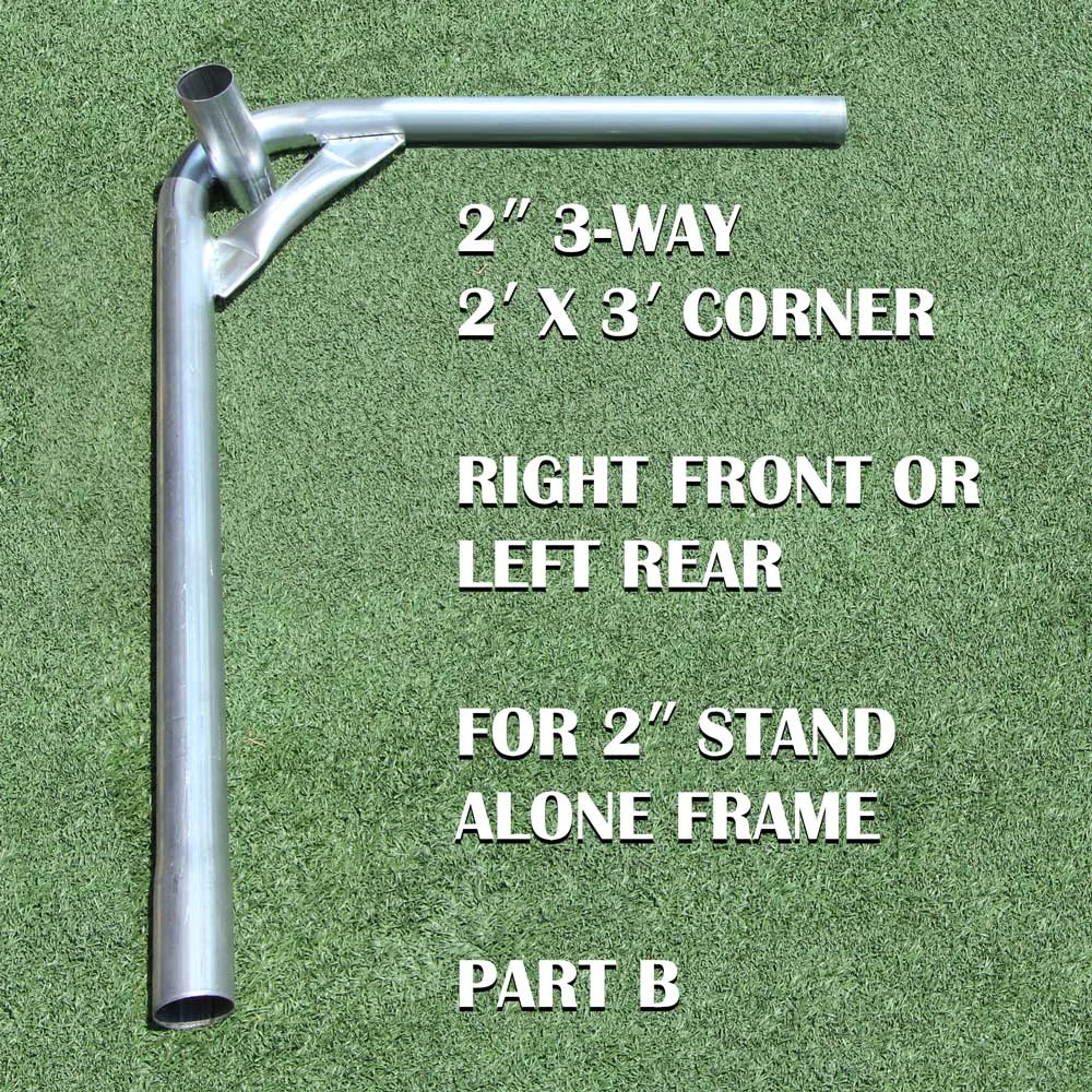 2 Inch 3-Way Corner Right