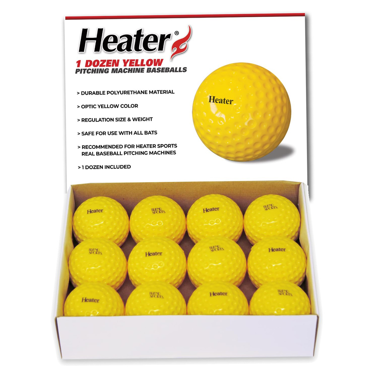 Heater Dimpled Baseballs | Cimarron Sports