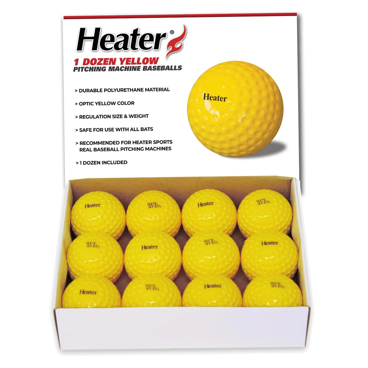 Heater Dimpled Baseballs | Cimarron Sports