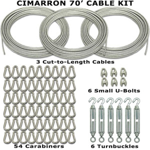 Cimarron 70' DIY Batting Cage Cable Frame Kit Cimarron 70' DIY Batting Cage Cable Frame Kit