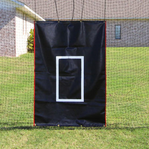 Cimarron Sports 4'x 6' Vinyl Baseball Softball Batting Cage Net Saver Backstop with Pitcher Training Target Cimarron Sports 4'x 6' Vinyl Baseball Softball Batting Cage Net Saver Backstop with Pitcher Training Target