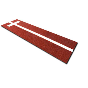 Cimarron Green Softball Pitching Mat with Power Stripe Cimarron Green Softball Pitching Mat with Power Stripe