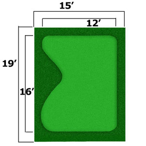 15' x 19' Complete Par Saver Putting Green w/Fringe 15' x 19' Complete Par Saver Putting Green w/Fringe