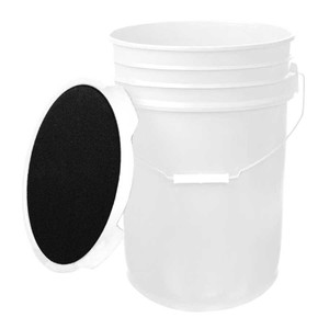 6 Gallon Bucket with Padded Lid White 6 Gallon Bucket with Padded Lid White