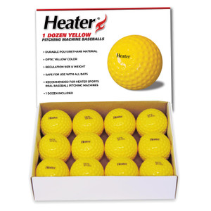 Heater PowerAlley 60 MPH White Lite Baseballs | Cimarron Sports