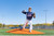 Portolite clay two piece 10 inch pitching game mound.