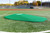 Portolite green two piece 10 inch pitching game mound.