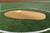 Portolite tan two piece 10 inch pitching game mound.