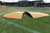 Portolite tan two piece 10 inch pitching game mound.