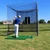 Cimarron Masters Golf Net with Archery Baffle and White Stripe Golf Net Target, Golf Mat and Ball Tray.