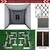 Cimarron 10' x 10' x 10' Masters Golf Net with Baffle and White Stripe Golf Net Target