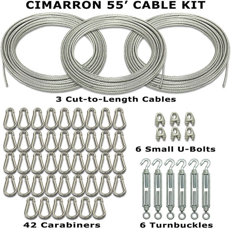 Cimarron 55' DIY Batting Cage Cable Frame Kit