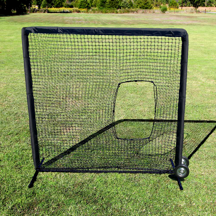 Cimarron Sports 7' x 7' #42 Softball Net  and Frame with Wheels and Padding