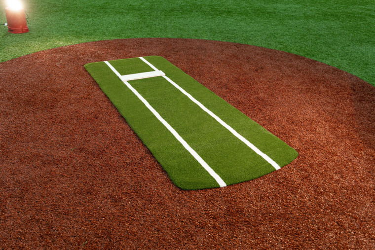 Portolite Pro Spiked Softball Game Mat Green