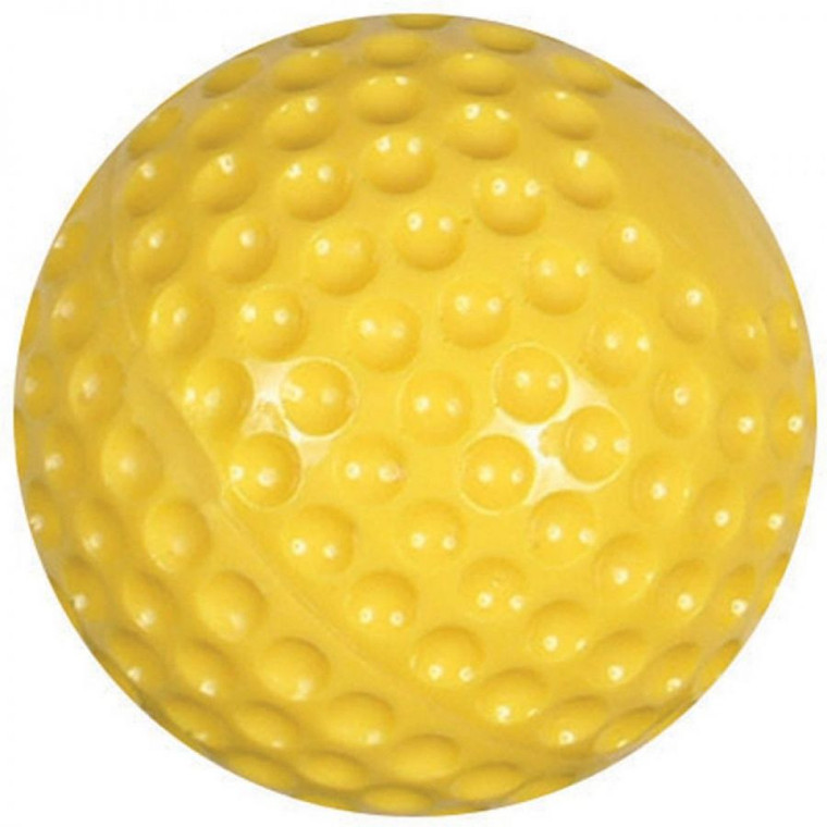 Dimpled Softball, Yellow 12"