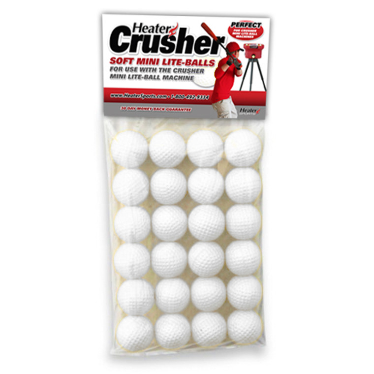 Crusher Fast Mini Poly-Balls - 24 Mini Poly-Balls