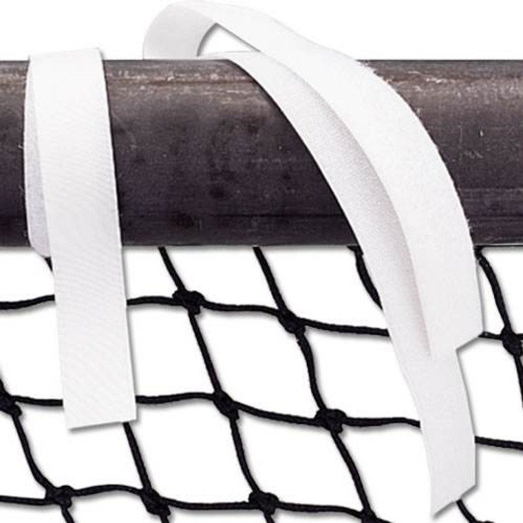 Alumagoal Hook and Loop Net Straps White