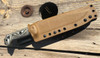 coyote tan, taco style, two hole front tip adapter, hybrid for up to 2 1/2" web belt