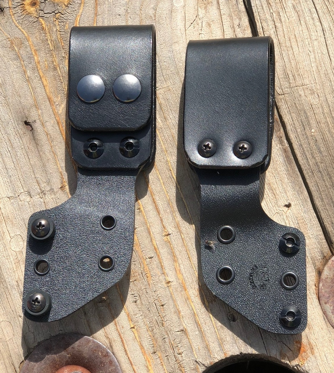 Hybrid Kydex® Leather Drop loop with snaps AZWELKE Custom Kydex Sheaths