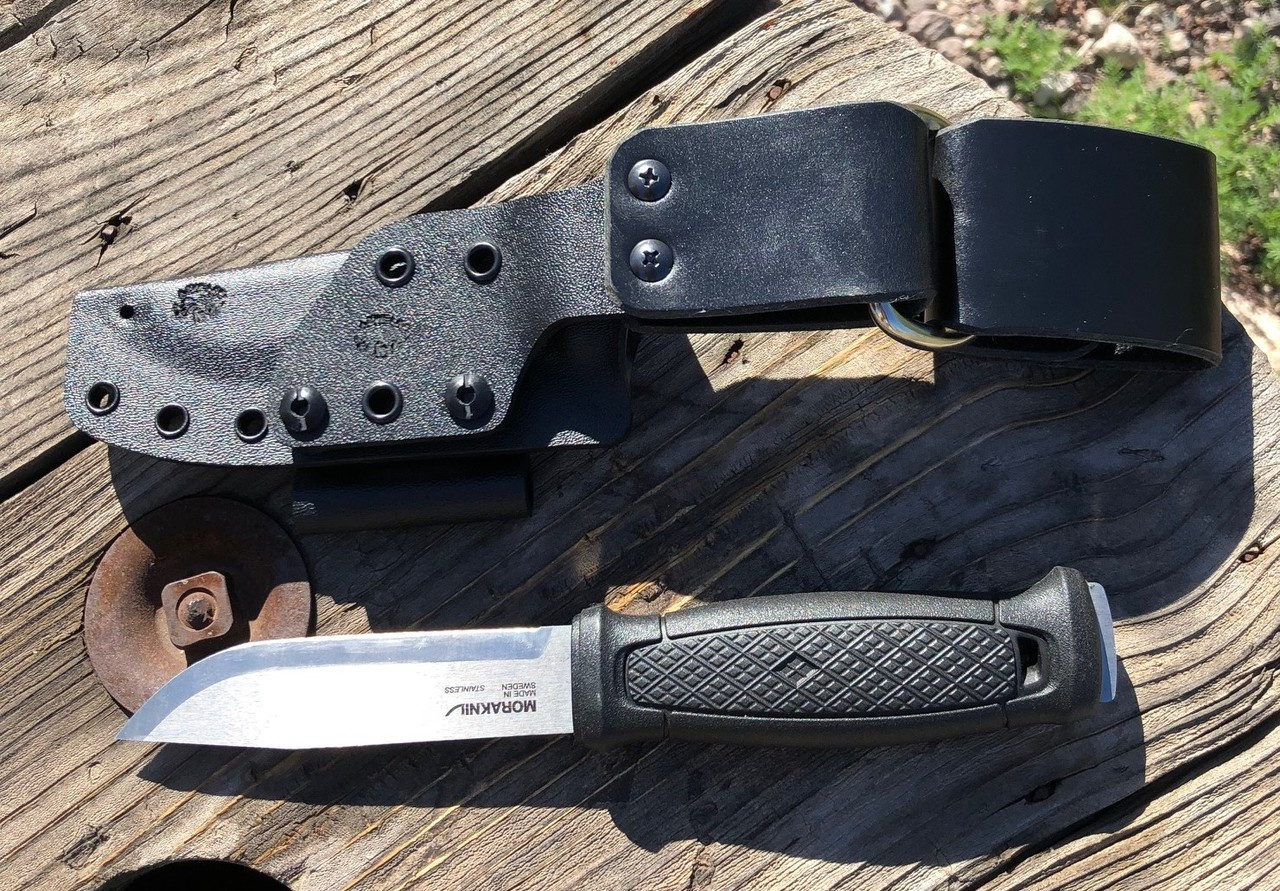 MORA Garberg Kydex Sheath, Taco style in Scout Carry (BK)