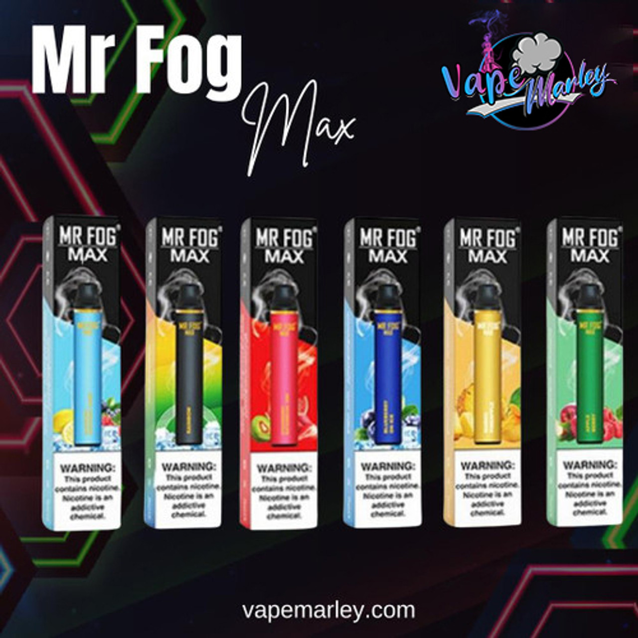 MR FOG MAX 1000 PUFFS - 5% NIC - DISPOSABLE VAPE