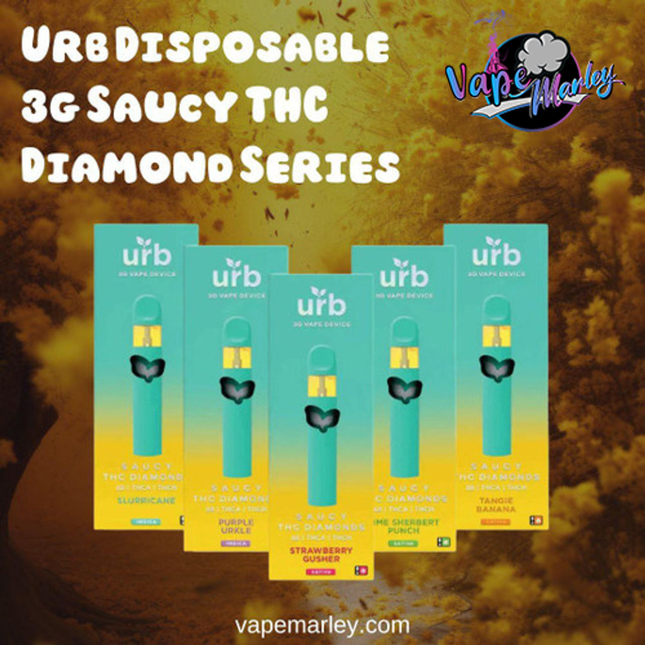 Urb Disposable 3g Saucy THC Diamond Series