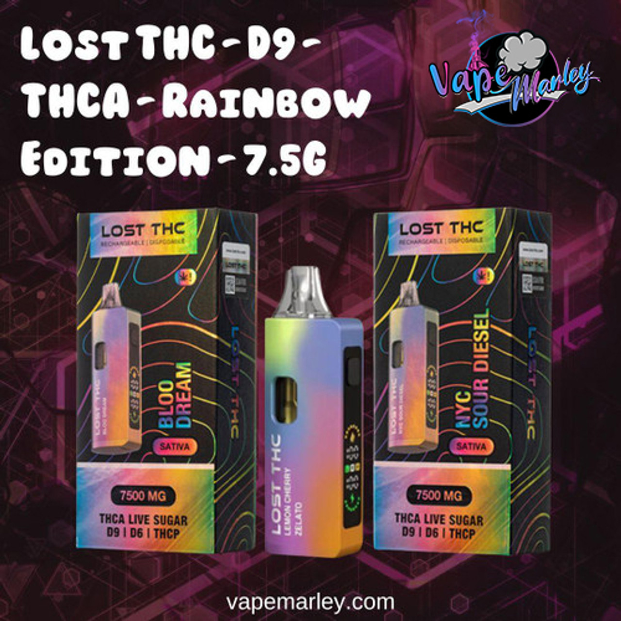Lost THC - D9 - THCA - Rainbow Edition - 7.5G
