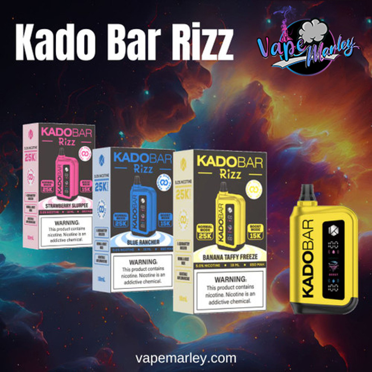 Kado Bar Rizz 5% 25000 Puffs Disposable