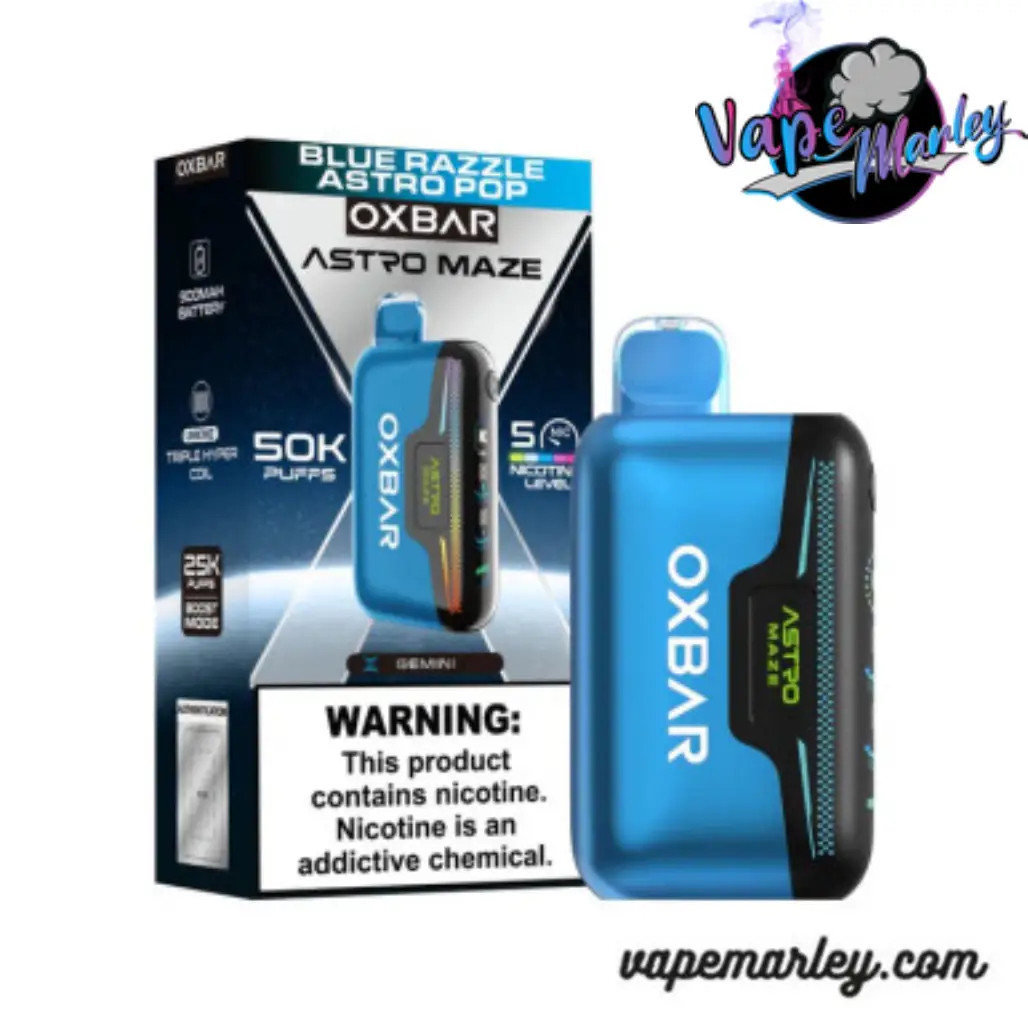 Blue Razzle Oxbar Astro Maze Disposable Vape | 50K Puffs