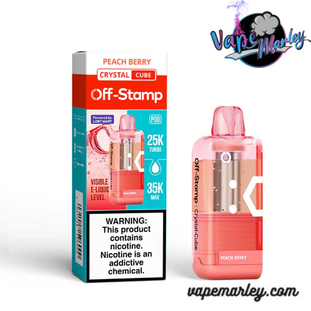 Peach Berry Off Stamp X Cube Crystal Cube 35K Puffs | 17mL