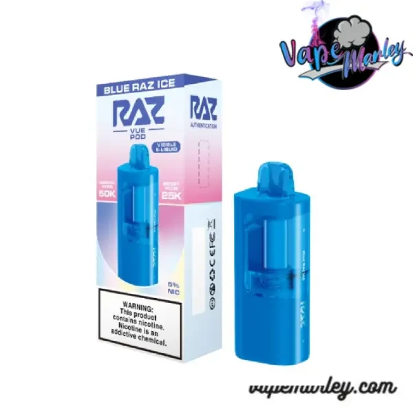 Blue Razz Ice Raz Vue 50K Vape – Cool Berry Ice Flavor