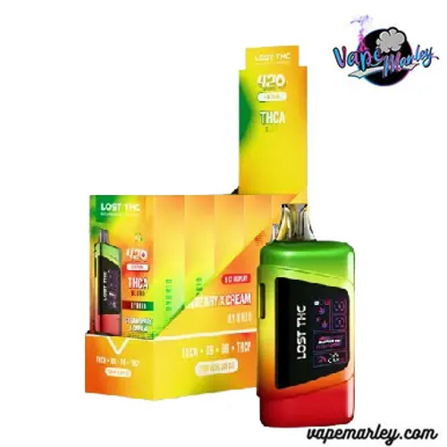 Strawberry X Cream Lost THC THCA 420 Edition 7.5G Disposable Vape