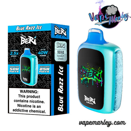 Blue Razz Ice Beri Crush 50K Puffs Disposable Vape