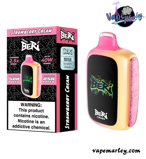 Strawberry Cream Beri Crush 50K Puffs Disposable Vape
