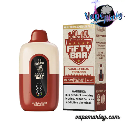 Vanilla Bean Tobacco Hidden Hills X Fifty Bar