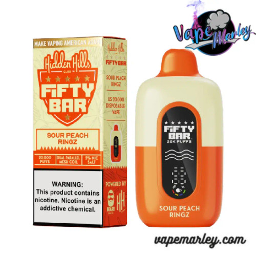 Sour Peach Ringz Hidden Hills X Fifty Bar