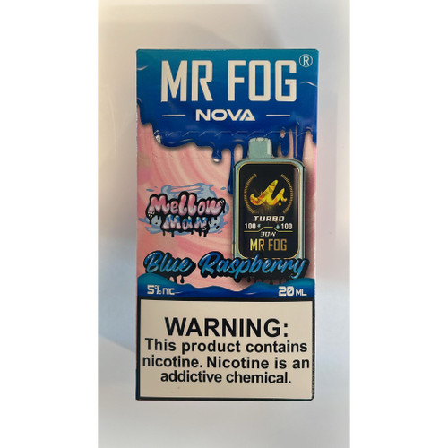 Blue Raspberry (Mellow Man) Mr Fog Nova 36,000 Puffs Disposable Vape Blue Raspberry (Mellow Man) Mr Fog Nova 36,000 Puffs Disposable Vape