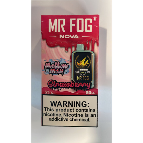 Strawberry (Mellow Man) Mr Fog Nova 36,000 Puffs Disposable Vape Strawberry (Mellow Man) Mr Fog Nova 36,000 Puffs Disposable Vape